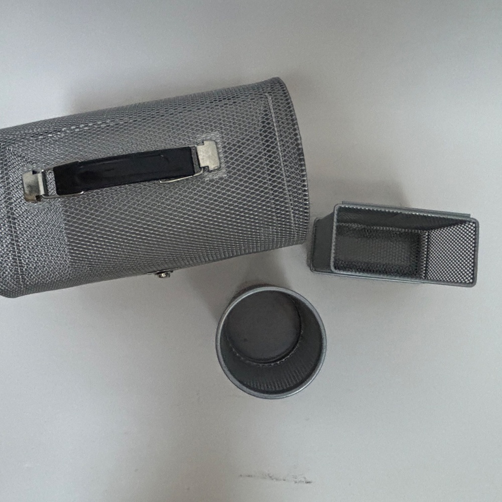 Silver Mesh Desk Storage Containers - Picture 8 of 11
